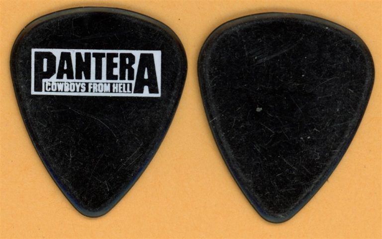 Pantera Dimebag Darrell Abbott Vintage Guitar Pick - 1990 Cowboys from Hell Tour