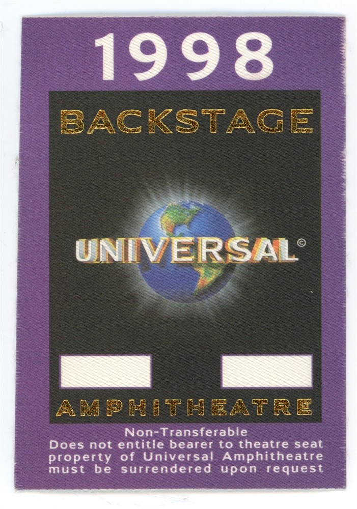 Universal 1998 Backstage Amphitheater Purple Pass