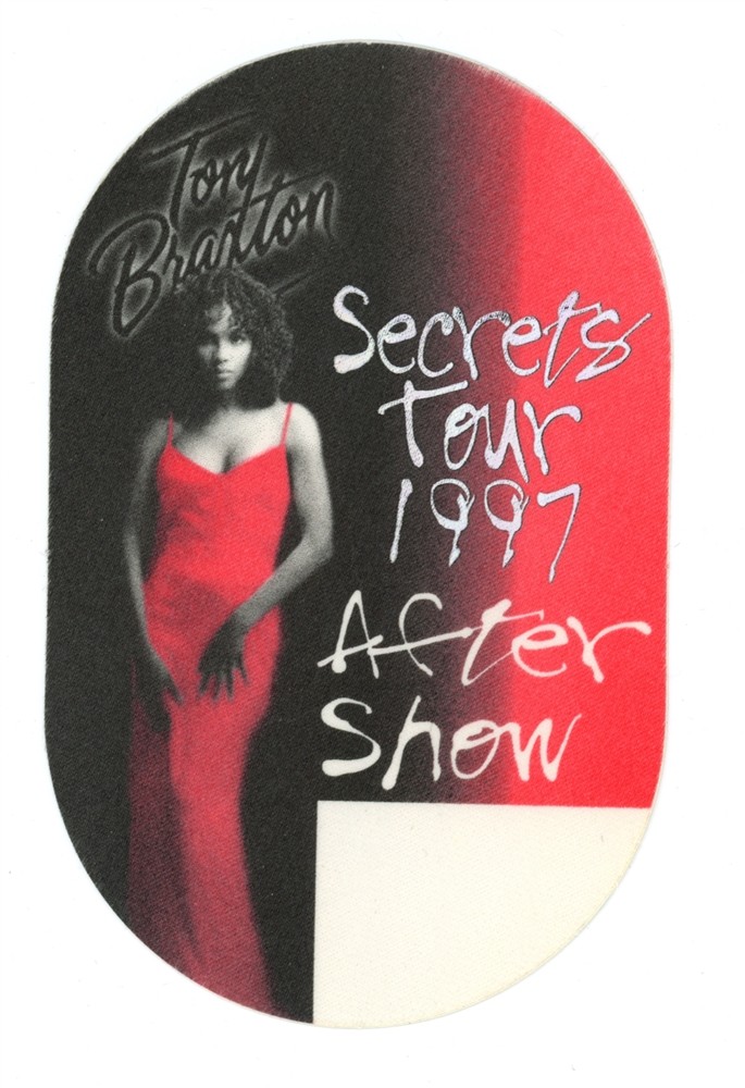 Toni Braxton 1997 Secrets Concert Tour After Show Backstage Pass