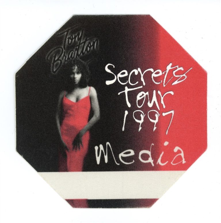 Toni Braxton 1997 Secrets Concert Tour Media Backstage Pass