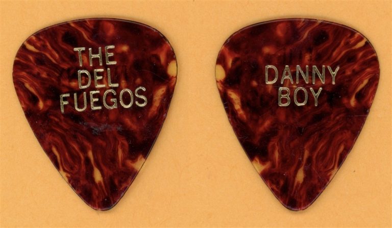 The Del Fuegos Danny Boy Vintage Guitar Pick - 1987 Stand Up Tour