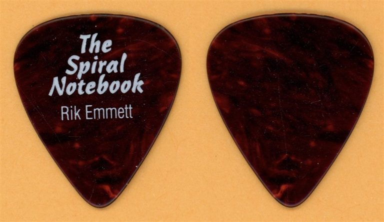 Triumph Rik Emmett Vintage Guitar Pick - 1995 The Spiral Notebook Tour