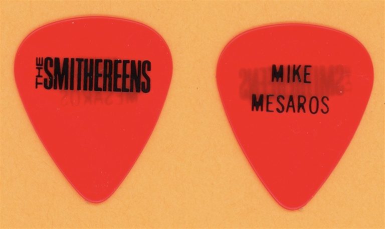 The Smithereens Mike Mesaros Vintage Guitar Pick - 1991 Blow Up Tour