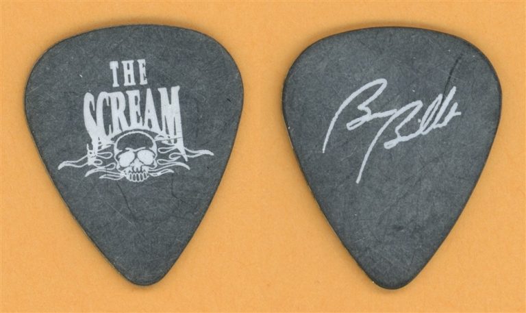 The Scream Bruce Bouillet Vintage Guitar Pick - 1989 US Tour