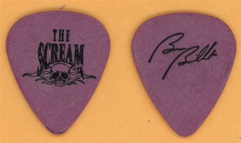 The Scream Bruce Bouillet Vintage Guitar Pick - 1989 US Tour