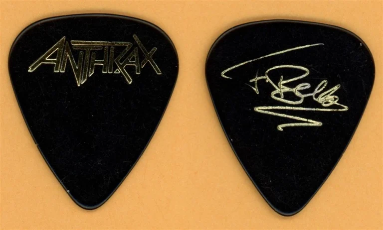 Anthrax Frank Bello Vintage Guitar Pick - 1988 State of Euphoria Tour