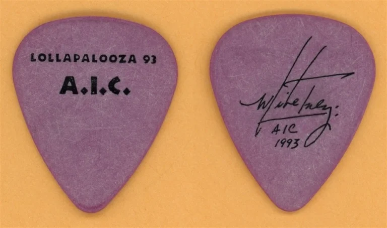 Alice in Chains Mike Inez Vintage Guitar Pick - 1993 Lollapalooza Tour