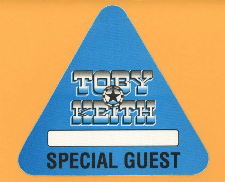 Toby Keith Vintage Tour Backstage Pass #8