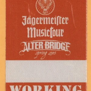 Alter Bridge 2005 One Day Remains Concert Tour WORKING Backstage Pass - Creed