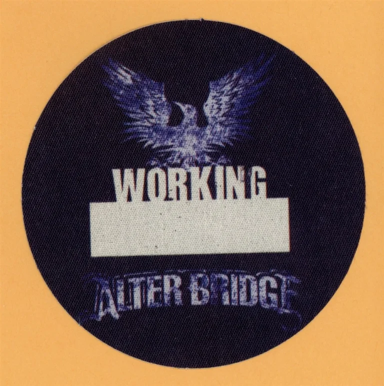 Alter Bridge 2007 Blackbird Concert Tour WORKING Backstage Pass - Creed