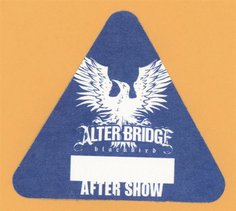 Alter Bridge 2007 Blackbird Concert Tour AFTER SHOW Backstage Pass - Creed