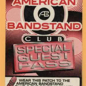Dick Clark American Band Stand Concert Tour GUEST Backstage Pass