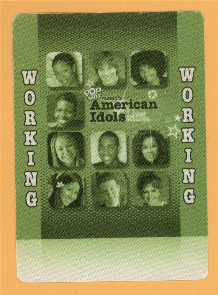 American Idols Live Concert Tour WORKING Backstage Pass
