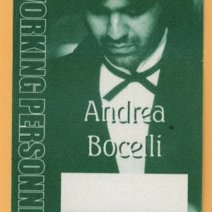Andrea Bocelli Concert Tour WORKING Backstage Pass