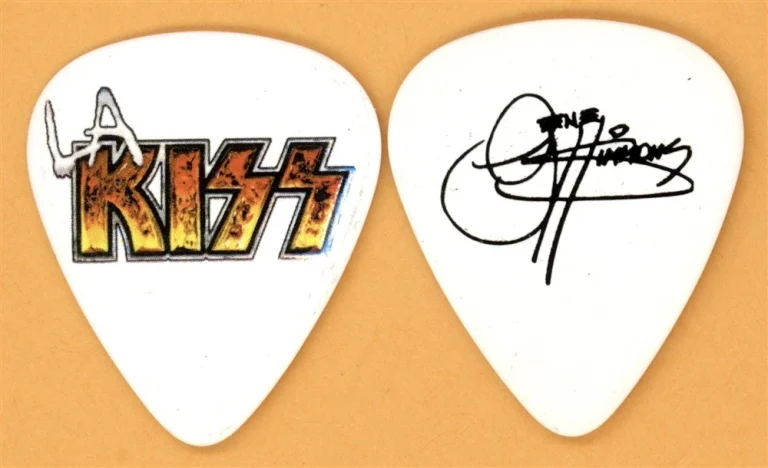 KISS Gene Simmons LA Arena Football Vintage Guitar Pick - Oct 29, 2014 Tour