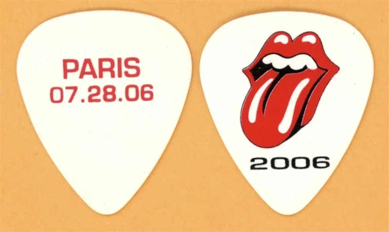 Rolling Stones Keith Richards PARIS Vintage Guitar Pick - 2006 Bigger Bang Tour