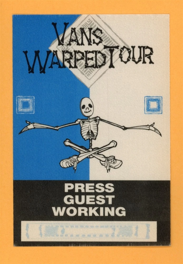 Vans Warped Tour Vintage Satin Backstage Pass - Blink 182