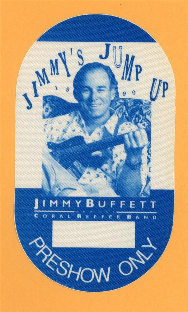 Jimmy Buffett 1990 Jump Up Concert Tour Preshow Backstage Pass