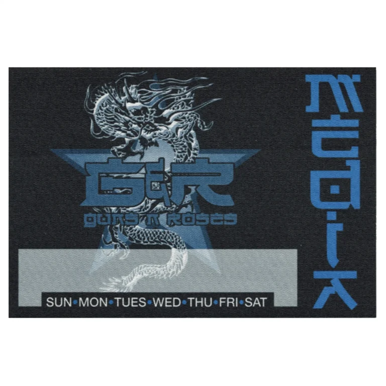 Guns N Roses 2002 Chinese Democracy Concert Tour Media Backstage Pass