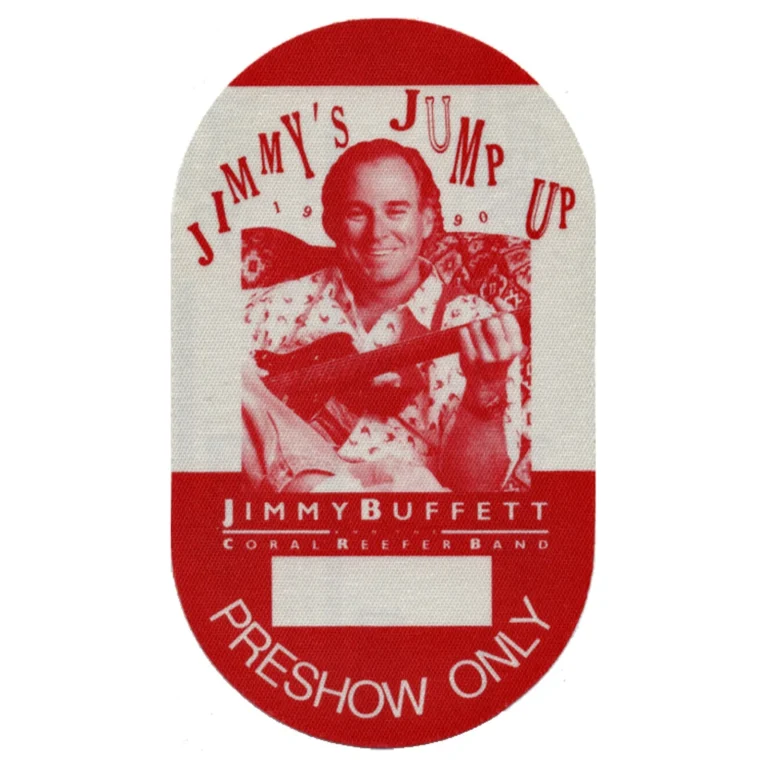 Jimmy Buffett 1990 Jump Up Concert Tour Preshow Backstage Pass