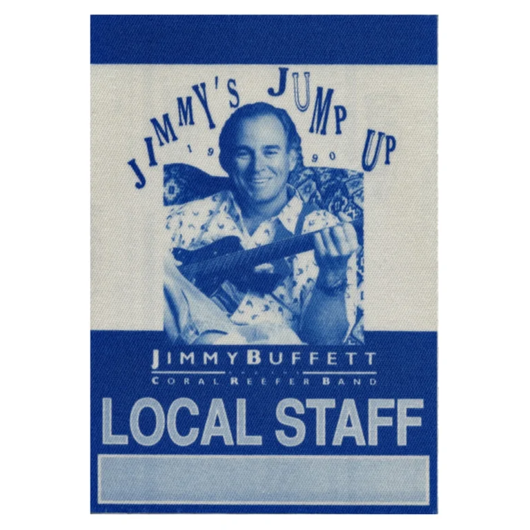 Jimmy Buffett 1990 Jump Up Concert Tour Local Staff Backstage Pass