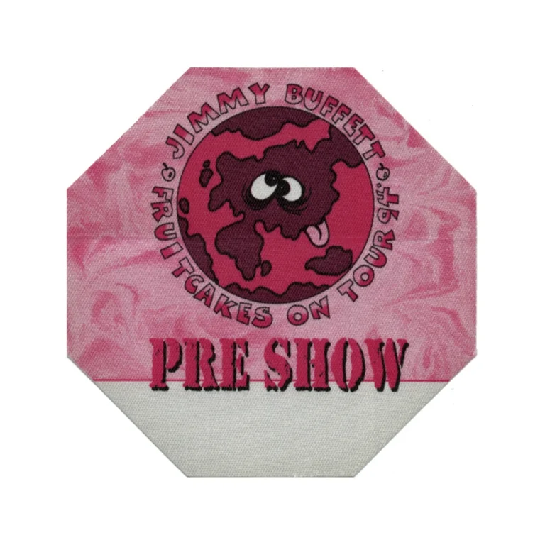 Jimmy Buffett 1994 Fruitcakes Concert Tour Preshow Backstage Pass