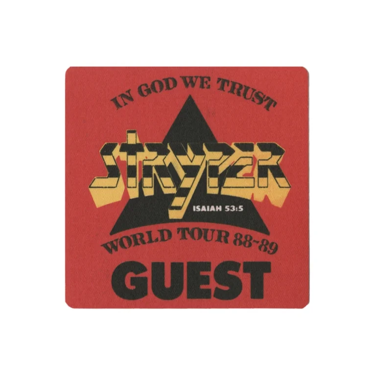 Stryper 1988 In God We Trust Concert Tour Guest Backstage Pass