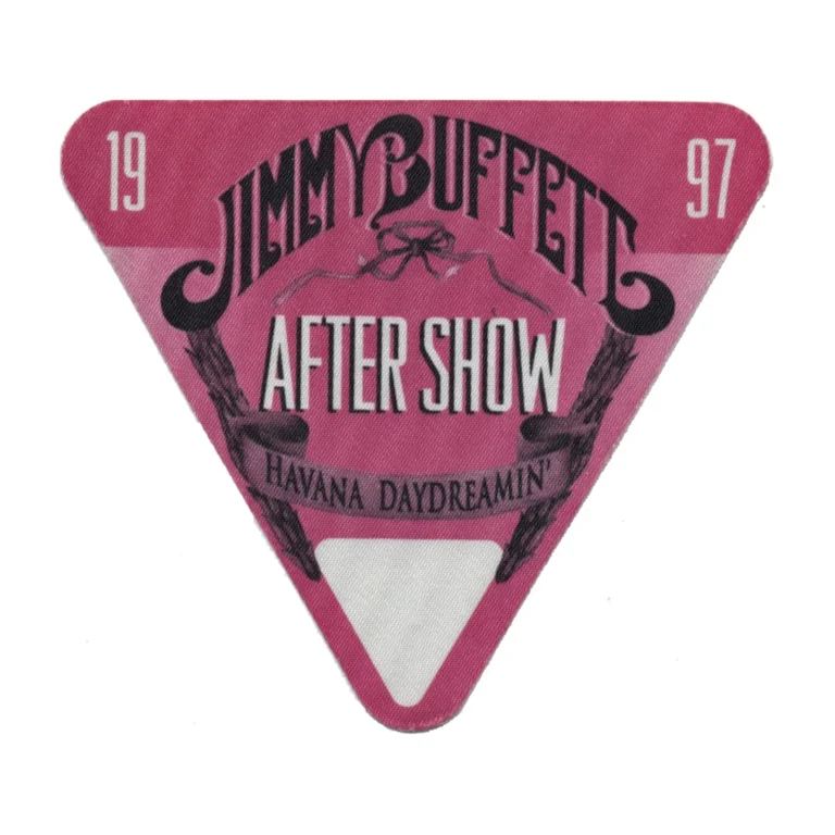 Jimmy Buffett 1997 Havana Daydreamin Concert Tour Aftershow Backstage Pass