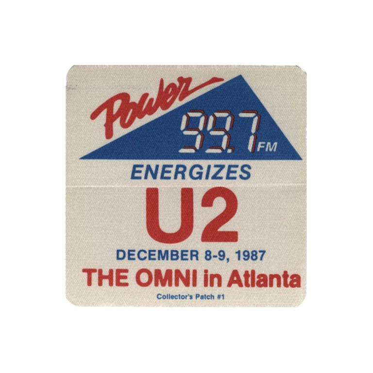 U2 1987 Joshua Tree Concert Tour Radio 99.7 Promo Backstage Pass