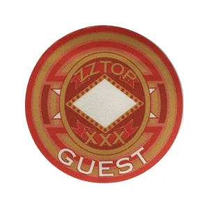 ZZ Top 1999 XXX Concert Tour Guest Backstage Pass