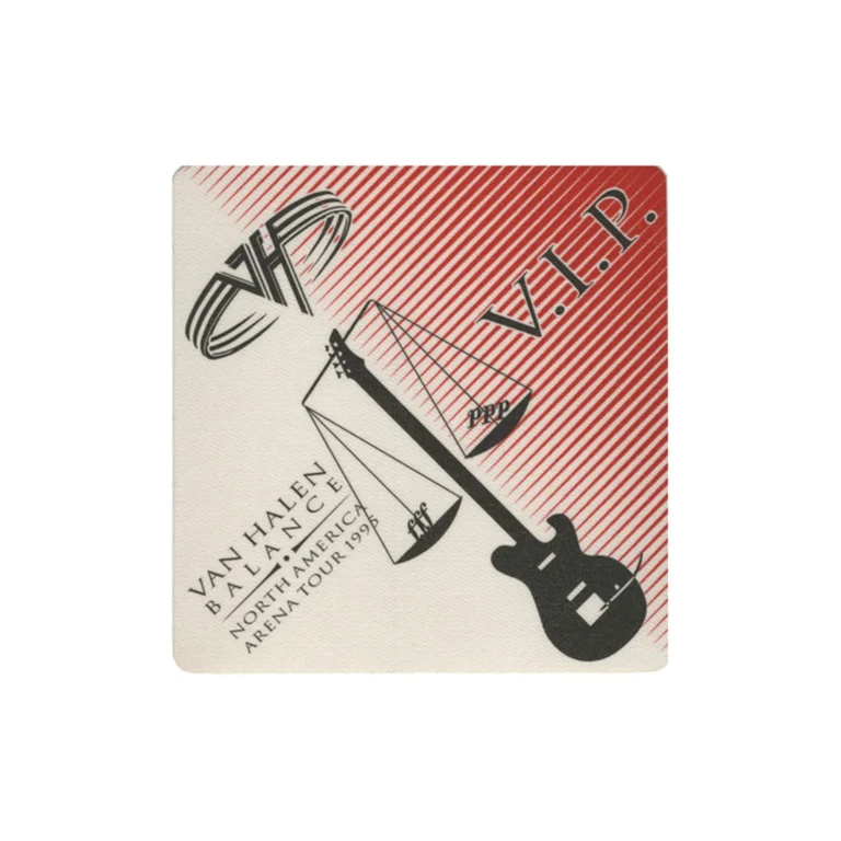 Van Halen 1995 Balance Concert Tour VIP Backstage Pass