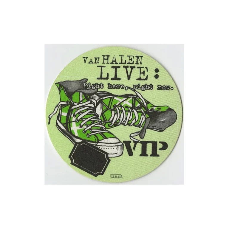 Van Halen 1993 Right Here Right Now Concert Tour VIP Backstage Pass