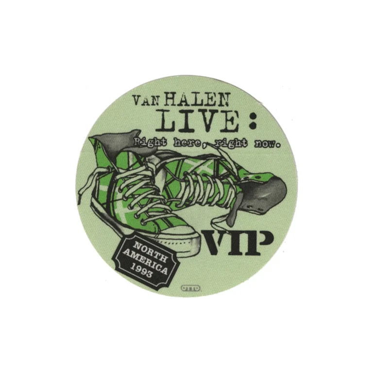 Van Halen 1993 Right Here Right Now Concert Tour VIP Backstage Pass