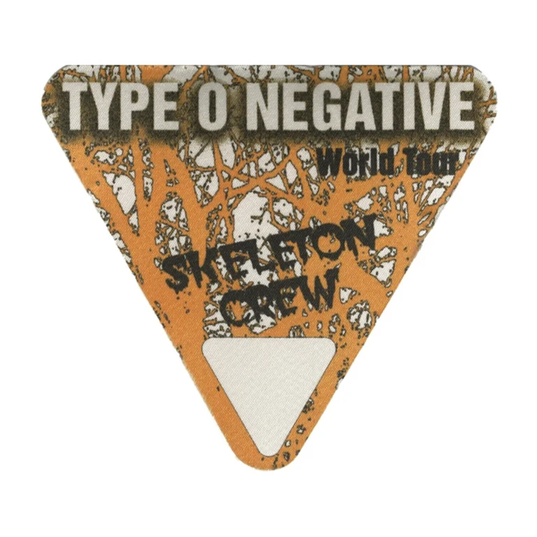 Type O Negative 1996 October Rust Concert Tour Skeleton Crew Backstage Pass