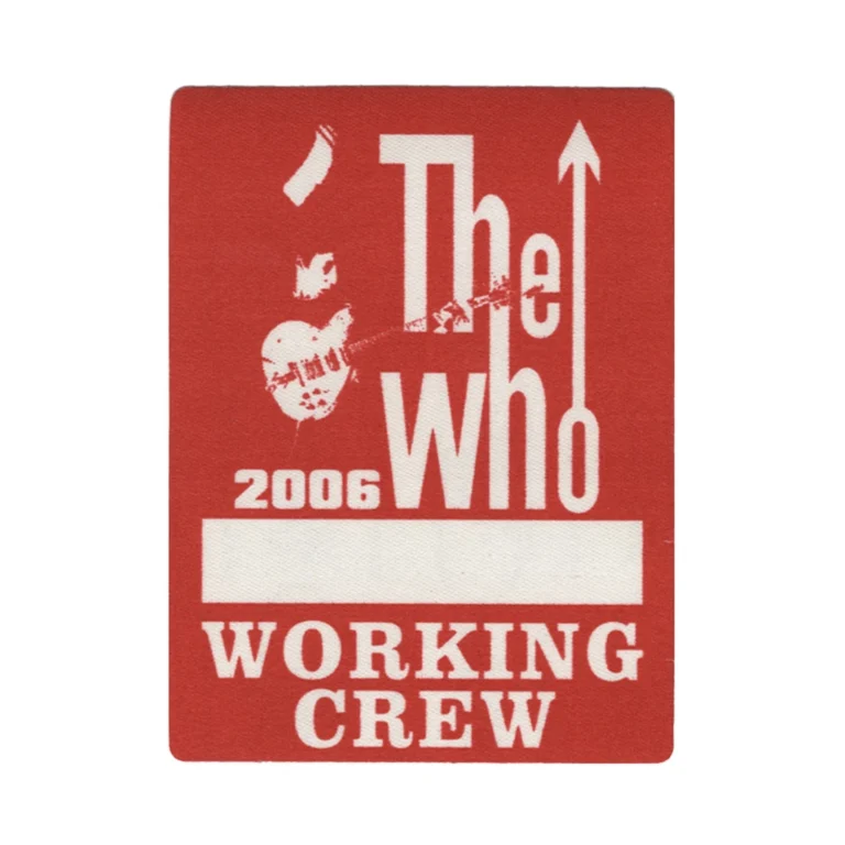 The Who 2006 Endless Wire Concert Tour Working Backstage Pass