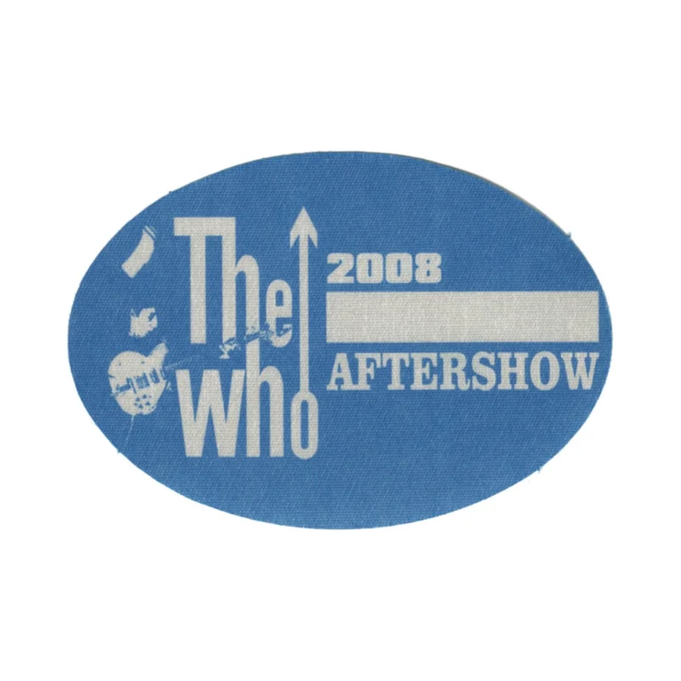 The Who 2008 Endless Wire Concert Tour Aftershow Backstage Pass
