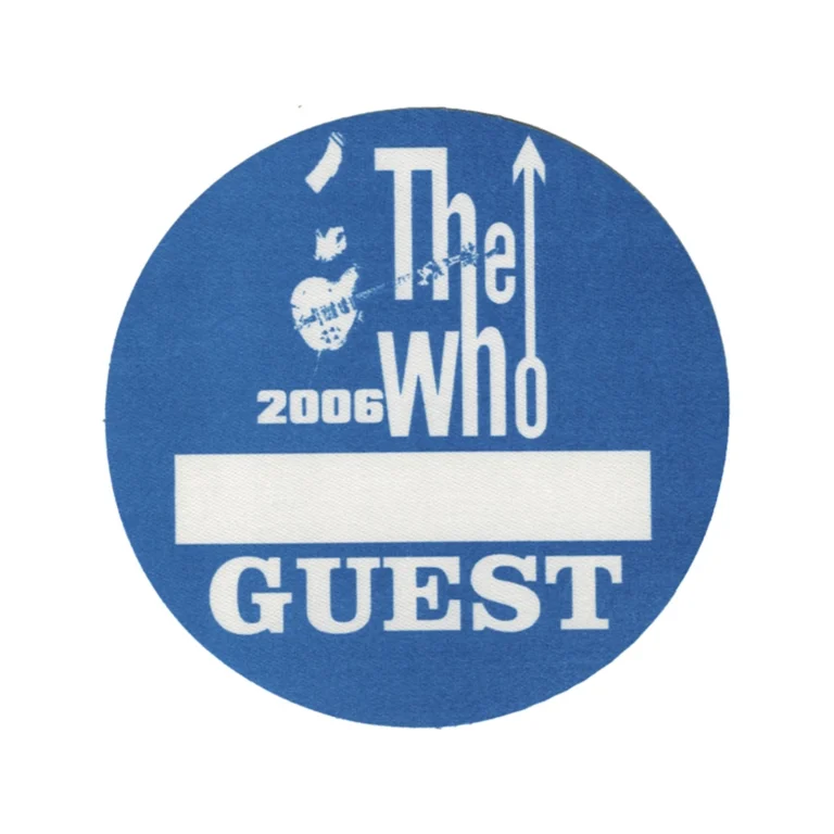 The Who 2006 Endless Wire Concert Tour Guest Backstage Pass