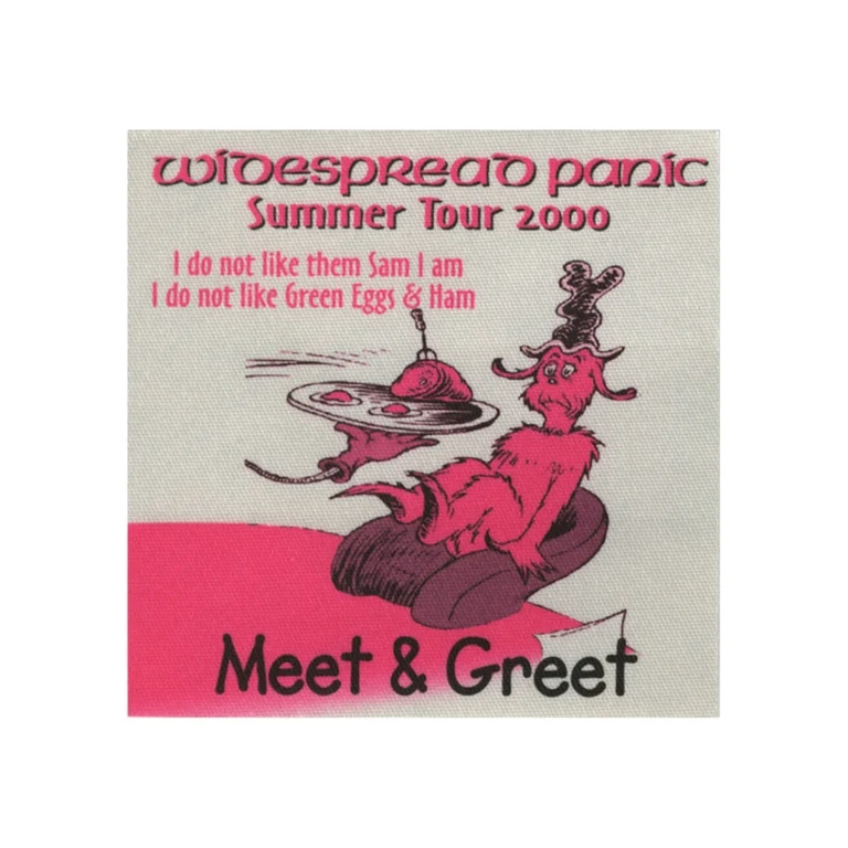 Widespread Panic 2000 Til Medicine Takes Concert Tour M&G Backstage Pass