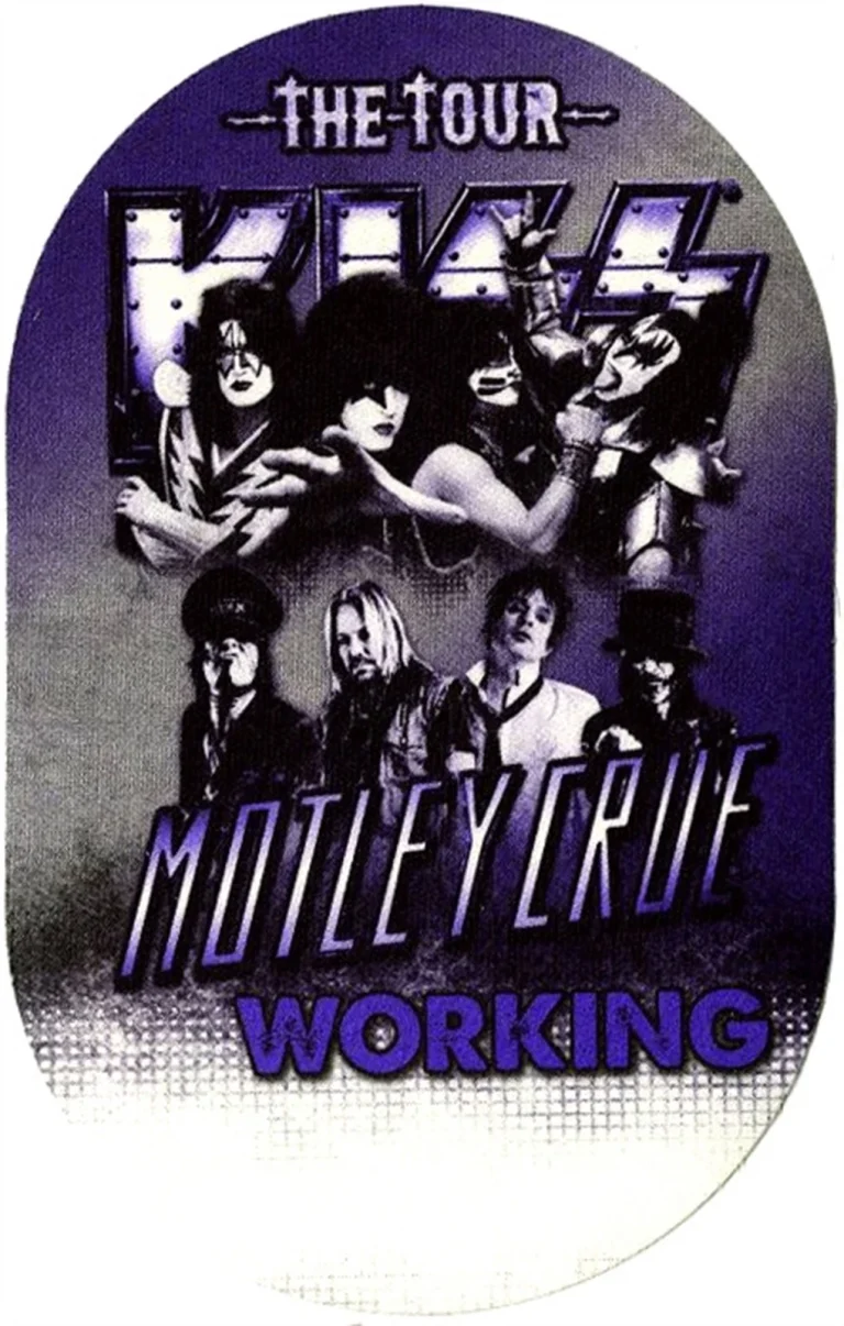KISS 2012 Monster Concert Tour W/ Motley Crue Working Backstage Pass