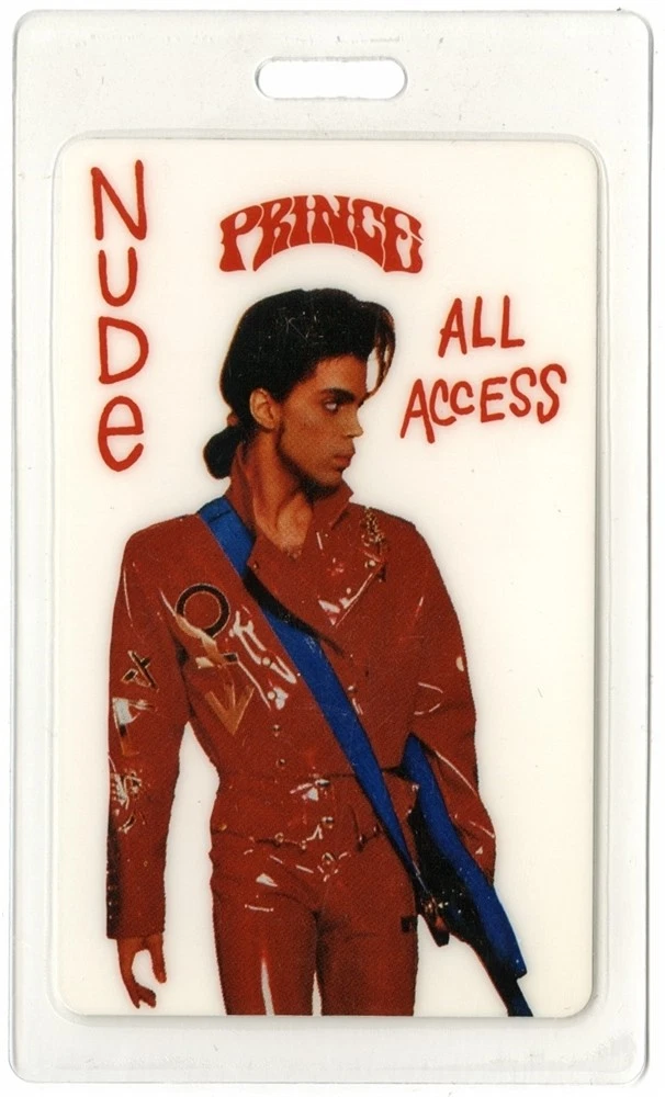 Prince 1990 Nude Concert Tour All Access Laminated Backstage Pass