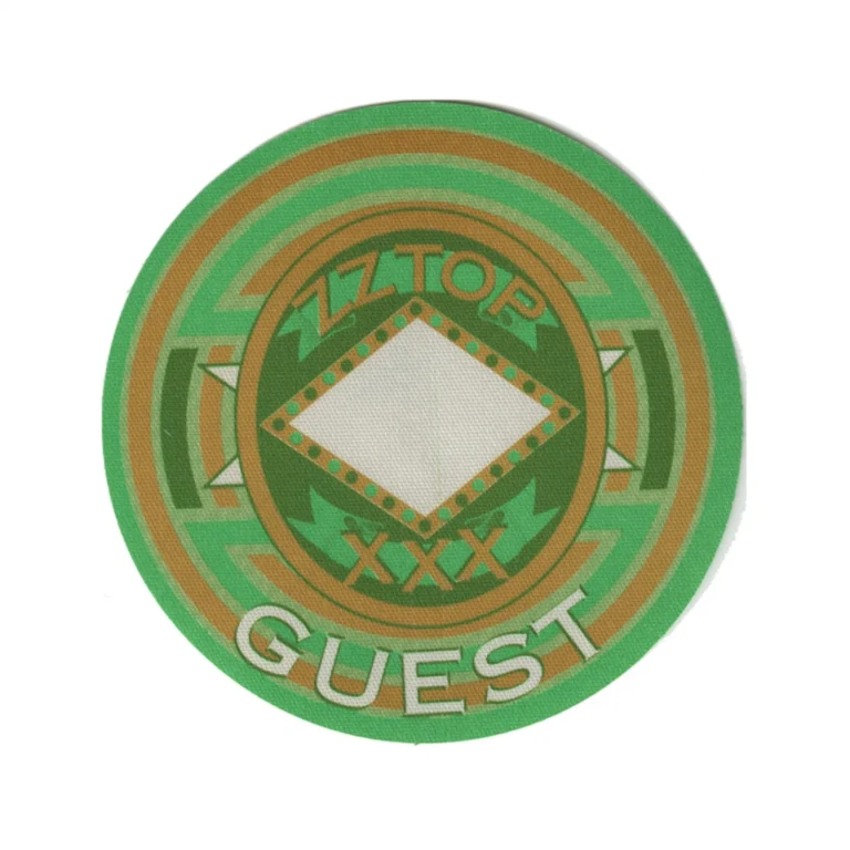 ZZ TOP 1999 XXX CONCERT TOUR GUEST BACKSTAGE PASS COLLECTIBLE MEMORABILIA