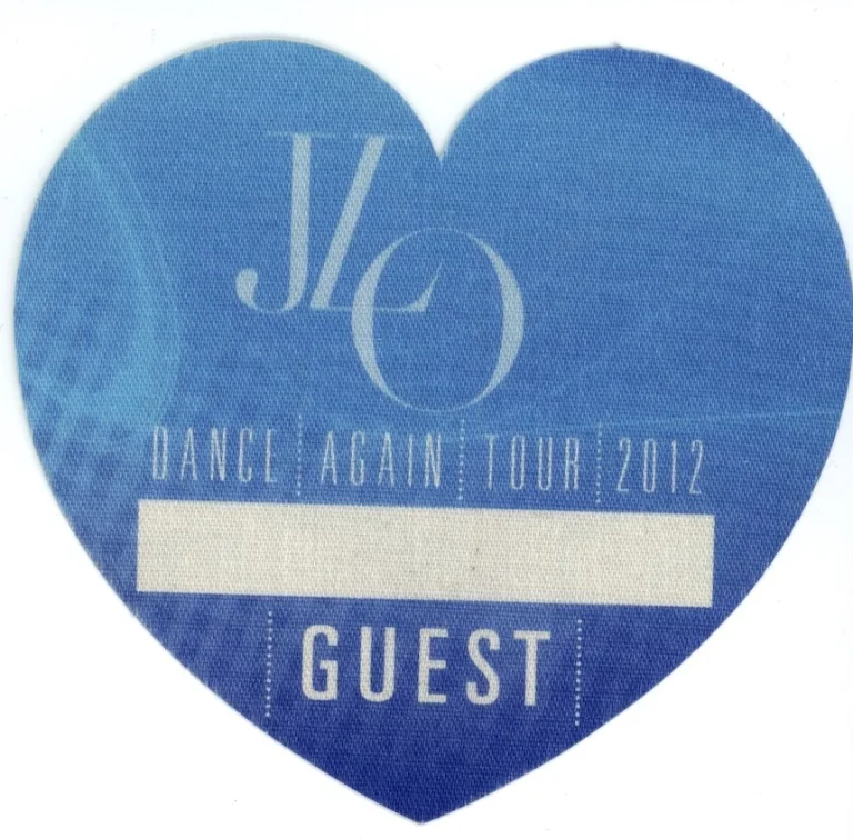 JLO 2012 Dane Again Tour Authentic GUEST Backstage Pass v2