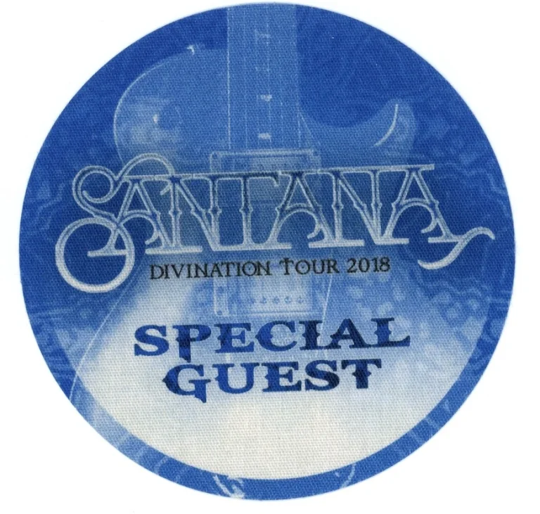 Santana 2018 Division Tour SPECIAL GUEST Backstage Pass Blue