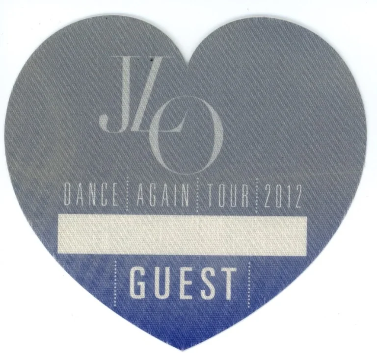 JLO 2012 Dane Again Tour Authentic GUEST Backstage Pass