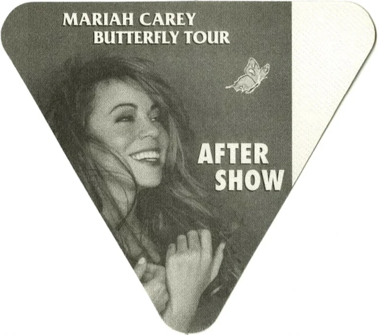 Mariah Carey 1998 Butterfly Concert Tour After Show Backstage Pass