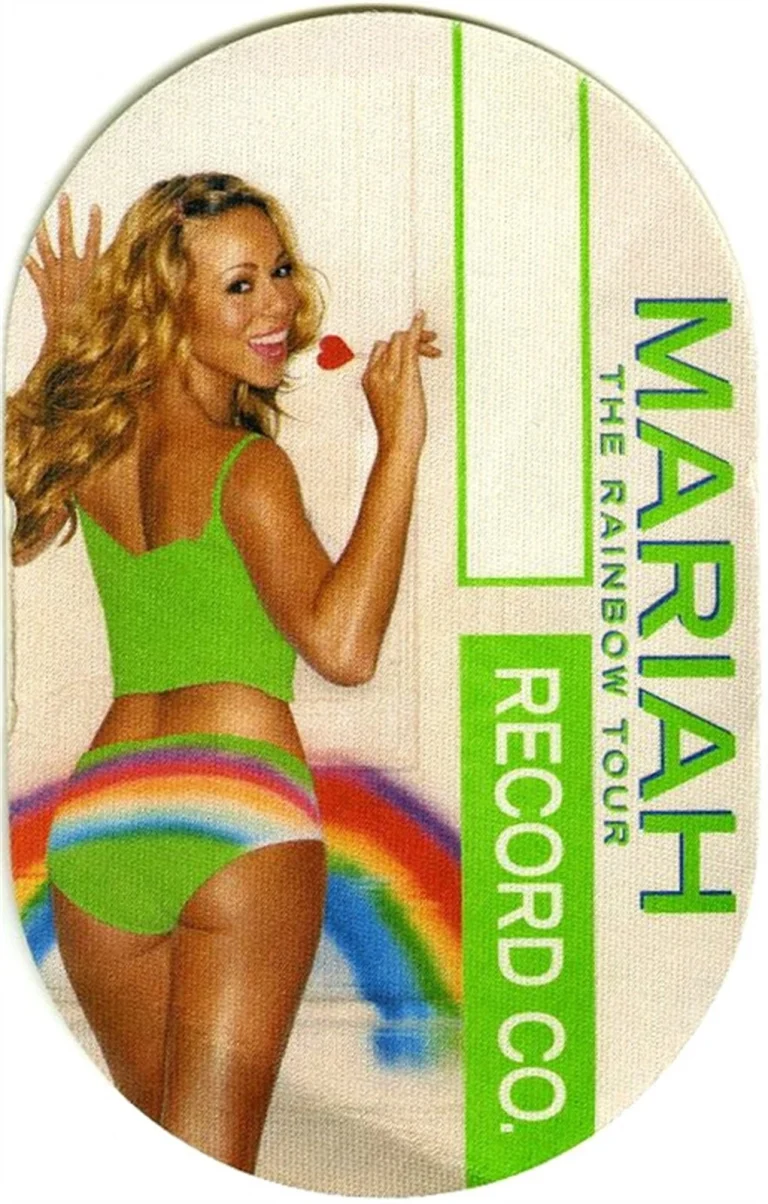 Mariah Carey 2000 Rainbow Concert Tour Record Co. Backstage Pass