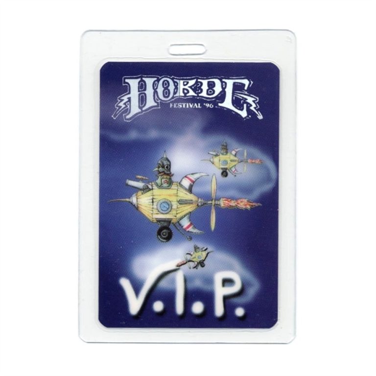 Neil Young 1996 HORDE Festival Dave Mattews VIP Laminated Backstage Pass