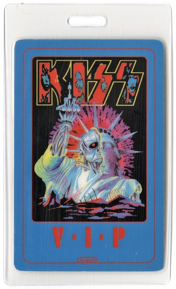 KISS 1992 Concert Laminated Backstage Pass Revenge Tour VIP