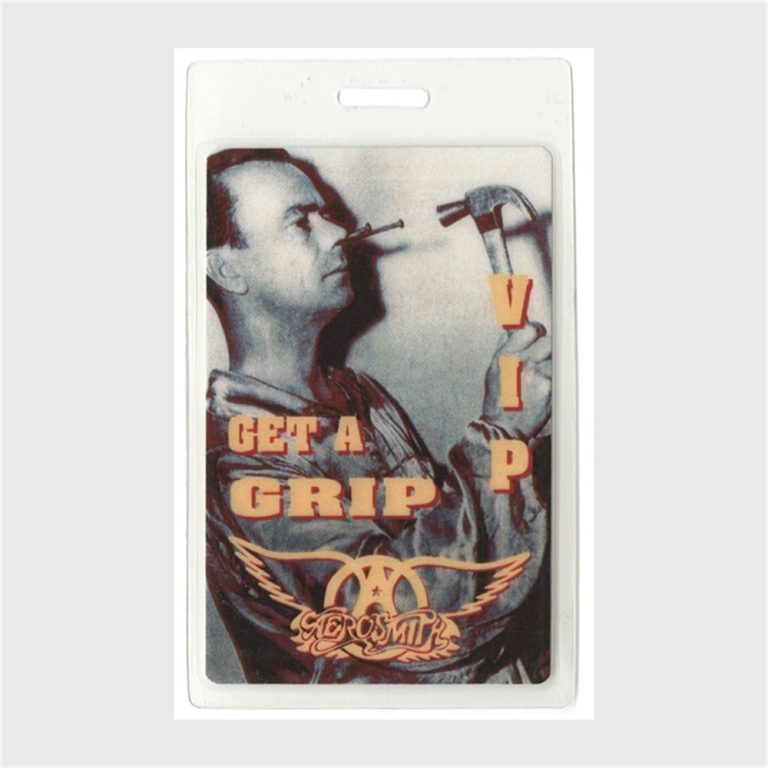 Aerosmith 1993 Get A Grip Concert Tour VIP Laminated Backstage Pass
