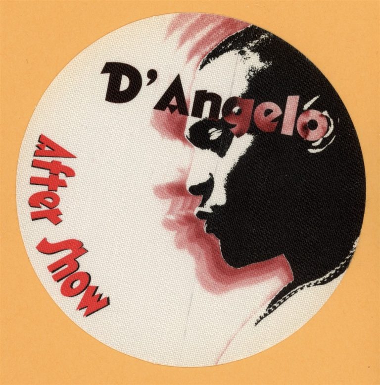 D'Angelo 1996 Brown Sugar Concert Tour AFTER SHOW Backstage Pass